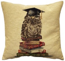 OWL WITH BOOKS 18" 46CM