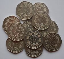 1988 Gibraltar 50p Fifty Pence Candytuft Flower DIE AA Coin