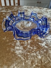 Vintage Colbalt Blue Stripy