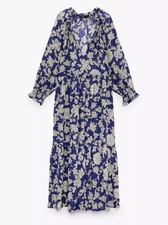 ZARA FLOWING OVERSIZED FLORAL PRINT DRESS 2492/151 SIZE S
