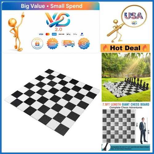 Giant 9ft chess board - 7.9ft,