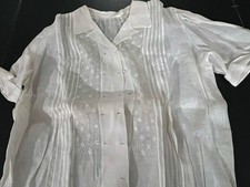 Antique Sheer White Cotton Top