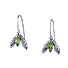 Snowdrop Peridot Earrings