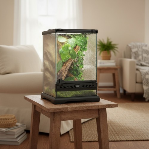 Modern glass terrarium - glass, for