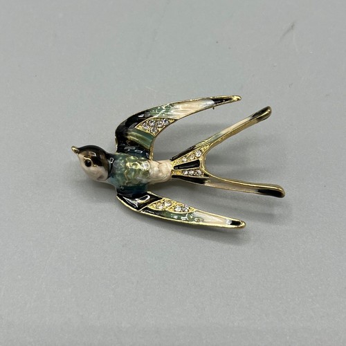 Swallow bird brooch - bird,