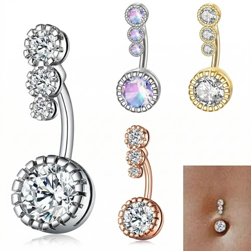 Belly bars button piercing bar - belly,