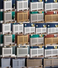 Radiator Cover White Unfinished Modern Traditional Wood Grill Cabinet Furniture