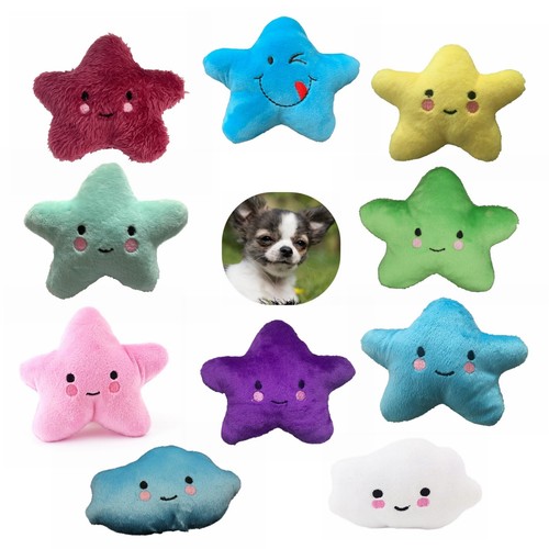 Plush squeaky stuffed star dog - plush,