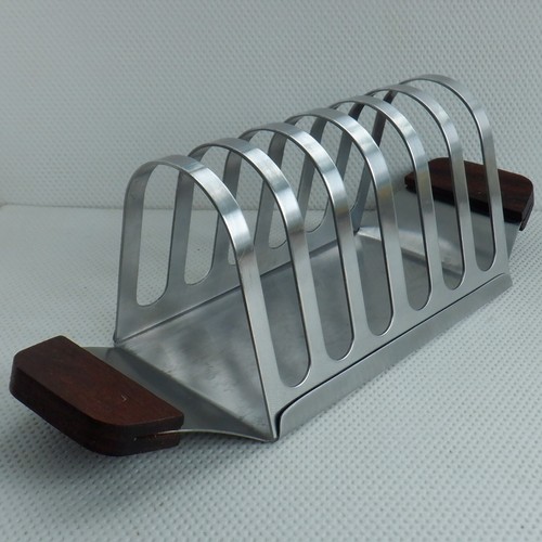 Vintage steel toast - toast, rack