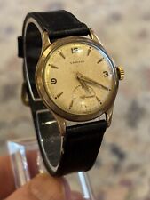 Beautiful Vintage 9ct gold GARRARD mens watch In Good Working Condition