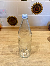 vintage lemonade bottle 70s early 80s with lovely pattern details 