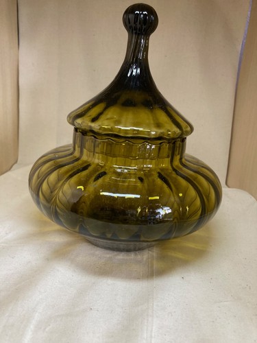 Empoli olive green glass - olive,