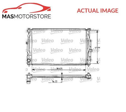Engine cooling radiator valeo - engine,