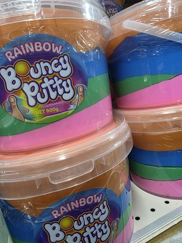 Rainbow bouncy putty 600g - bouncy,