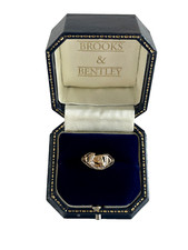 Horse Head and Horseshoe Ring 9ct Gold Vintage Horse Ring - Size P 1/2