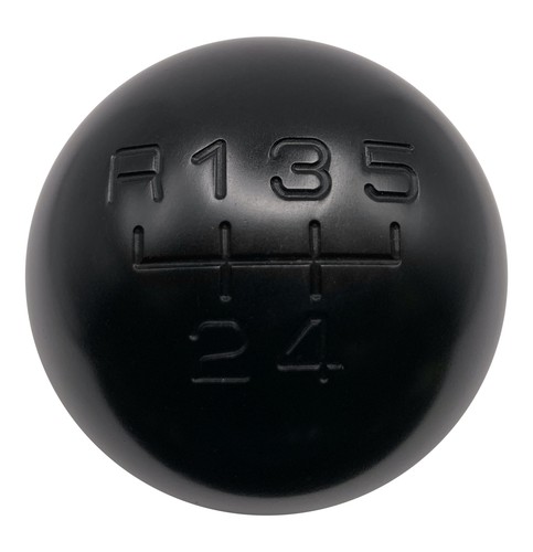 Black round gear shift knob - r2,