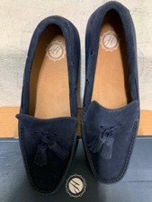 H by Hudson London Florio 2 Suede Tassel Boat / Driving Shoes Size UK 7 (41)