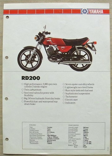 Yamaha rd200 motorcycle sales - rd200,