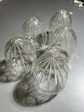 Large Crystal Cut Glass Acorn Vintage Lamp Shades