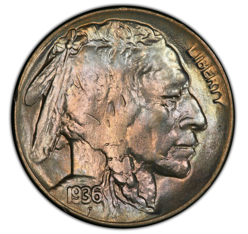 1936 buffalo nickel pcgs - 1936,