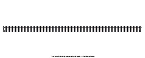 Hornby long straight - long, oo