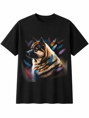 Double exposure akita - double, with