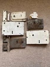 Reclaimed old door rim locks - reclaimed,