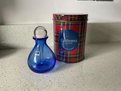 Caithness glass blue perfume - blue,