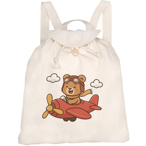 Teddy bear pilot canvas - 'teddy, pilot'