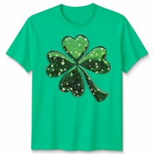 Glitter Shamrock Unisex Tshirt