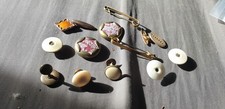 Edwardian Collar Shirt Studs Pin Odd Cufflinks Pins Brass 