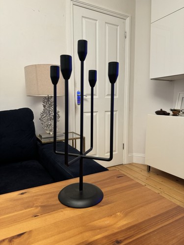 Large black matt - black, metal