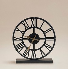 Black Skeleton Mantel Clock