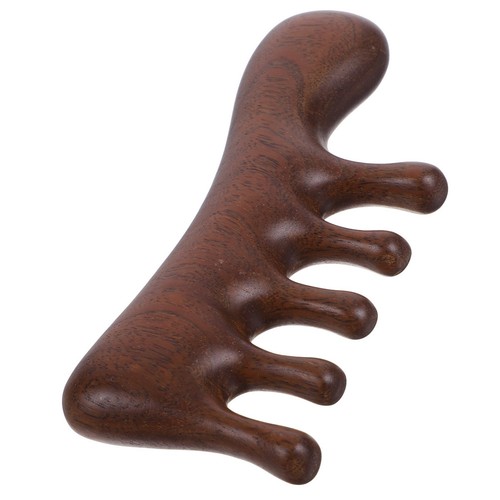 Wooden sandalwood comb - wooden, wide