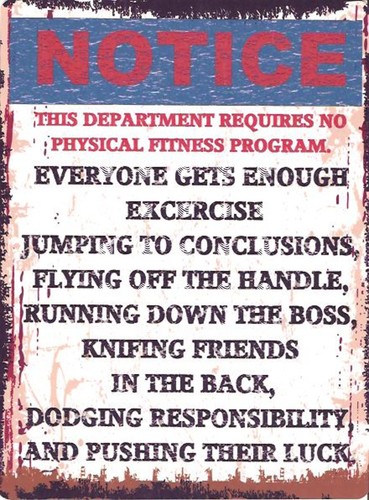 Notice this department funny - notice,