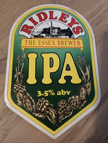 Ridleys brewery ipa - ridleys, 3.5%