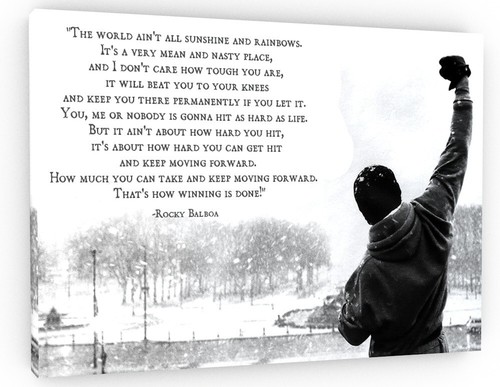 Rocky balboa canvas wall - balboa,