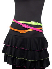 Pack multi coloured belts - 3,