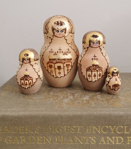 Vintage russian nesting dolls - vintage,