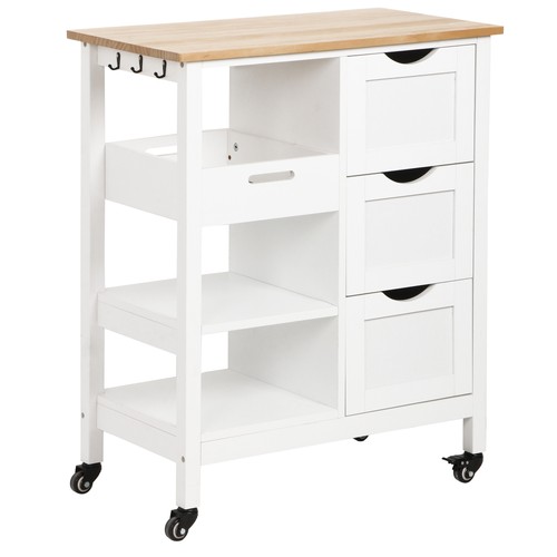 Mobile kitchen island pine - island,