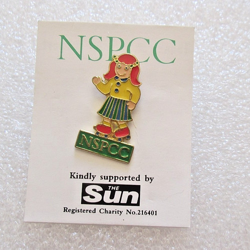 Nspcc charity pin badge the - charity,