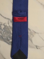 HUGO (Hugo Boss) Tie Blue – 100% Silk (made in Italy)