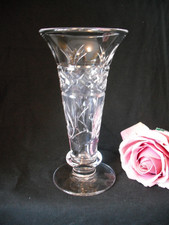Stuart Vase Crystal Etched