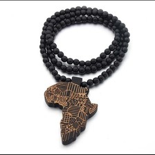 Rasta Africa Map Wooden Bead