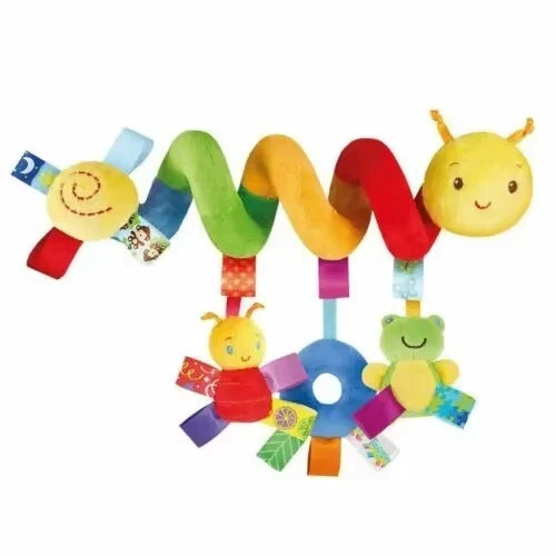 Soft spiral rattles for baby - soft,
