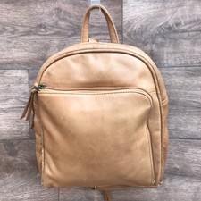JOBIS MEDIUM SIZED LIGHT TAN LEATHER BACKPACK BAG HANDBAG