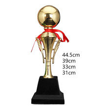 Spherical Trophy Football Stuff Soccer Golden Ball Trophy for Fans Gifts
