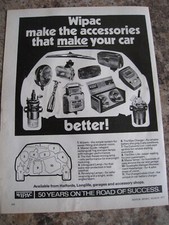 WIPAC MAKE ACCESSORIES THAT MAKE YOUR CAR BETTER 1977 ADVERT A4 FILE 11