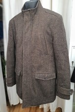 Brown,Herringbone Quilted Coat - M(42) Thomas Nash