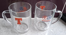2x Tennents Lager pint tankard